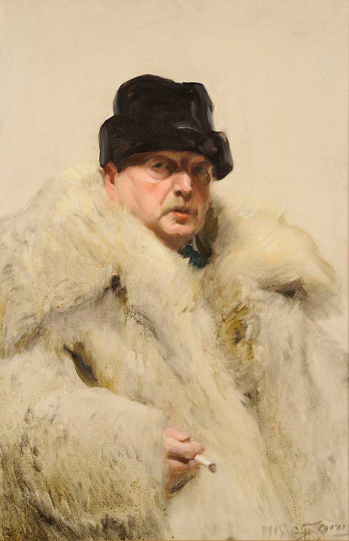 Anders-Zorn-Self-Portrait-With-Fur-1915